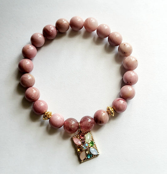 Rhodonite Stretch Bracelet