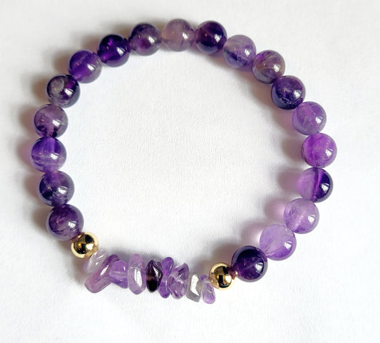 Amethyst Stretch Bracelet