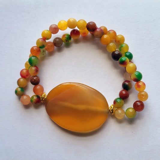 Double Strand Multi-Color Bracelet